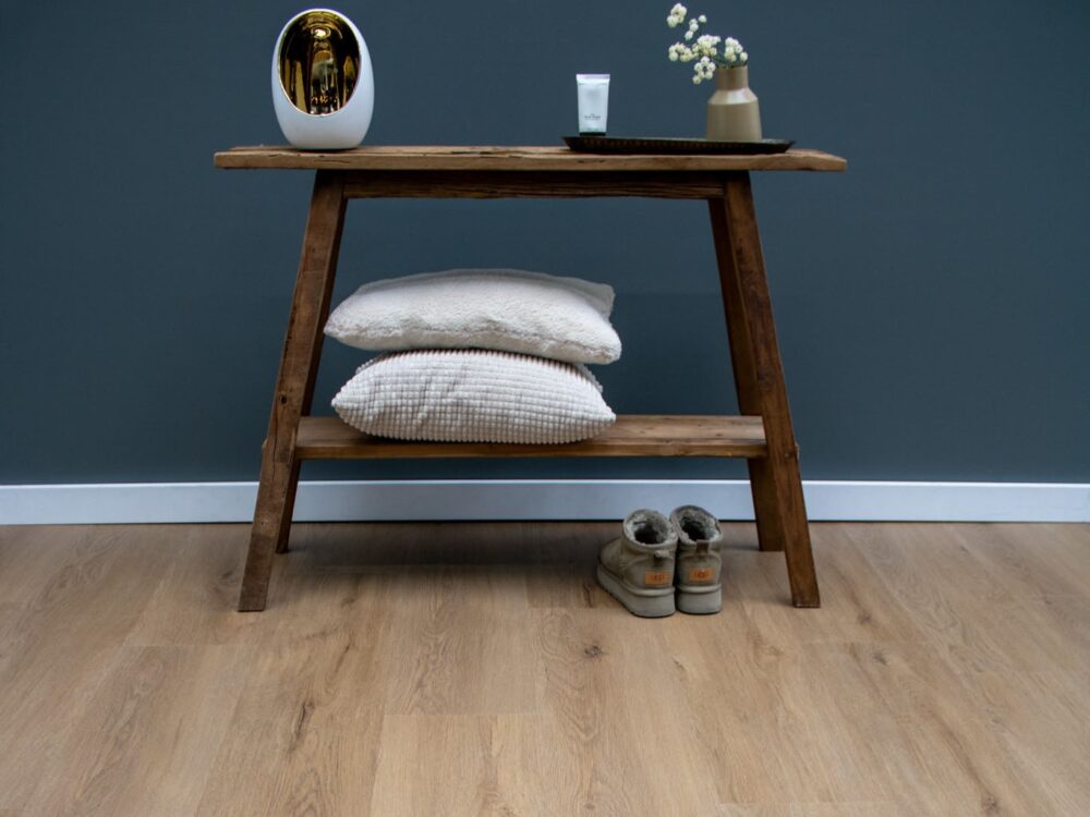 Klik PVC Vloer | Plank | Eiken Houtlook | 122x22,5 cm | 4 mm dik | Geschikt voor vloerverwarming | TV53