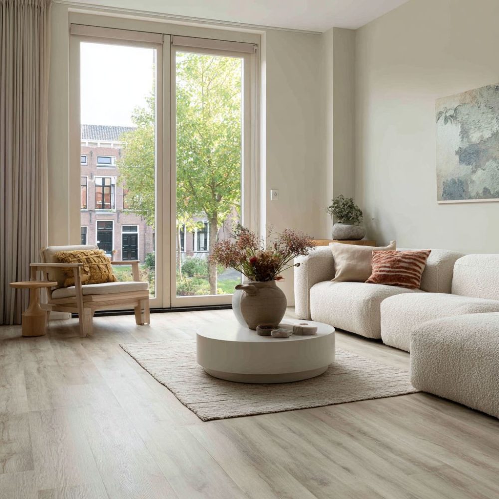 Klik PVC Vloer | Plank | Eiken Houtlook | 122x22,5 cm | 4 mm dik | Geschikt voor vloerverwarming | recht