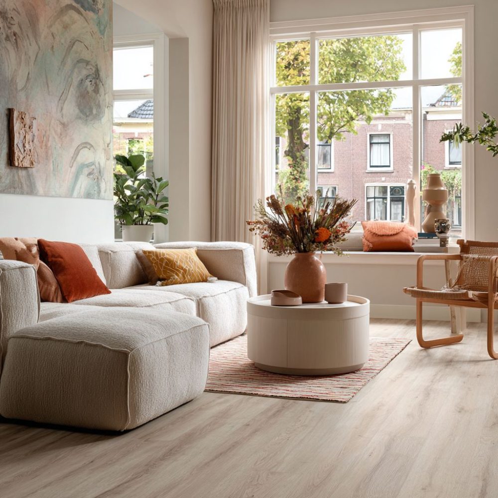 Lijm PVC Vloer | Plank | Eiken Houtlook | 150,5x23,5 cm | 3 mm dik | Geschikt voor vloerverwarming | TV97
