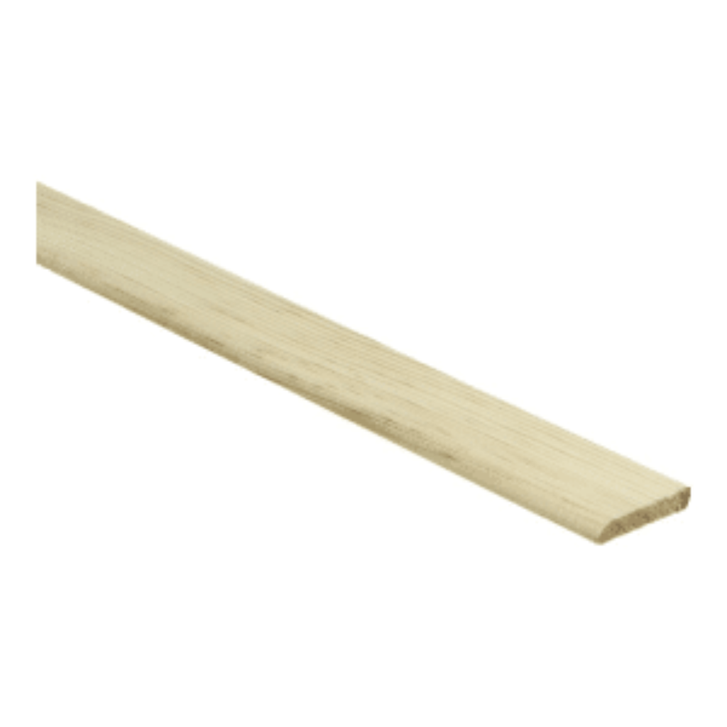 Platte Afwerklijst | Grenen | Onbehandeld | 6 x 28 mm