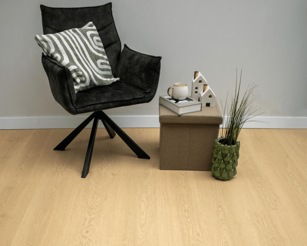 Klik PVC Vloer | Plank | Eiken Houtlook | 122x22,5 cm | 5 mm dik | Geschikt voor vloerverwarming | Ekofloors