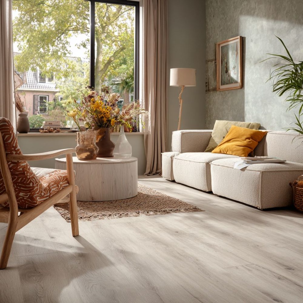 Lijm PVC Vloer | Plank | Eiken Houtlook | 150,5x23,5 cm | 3 mm dik | Geschikt voor vloerverwarming | TV93