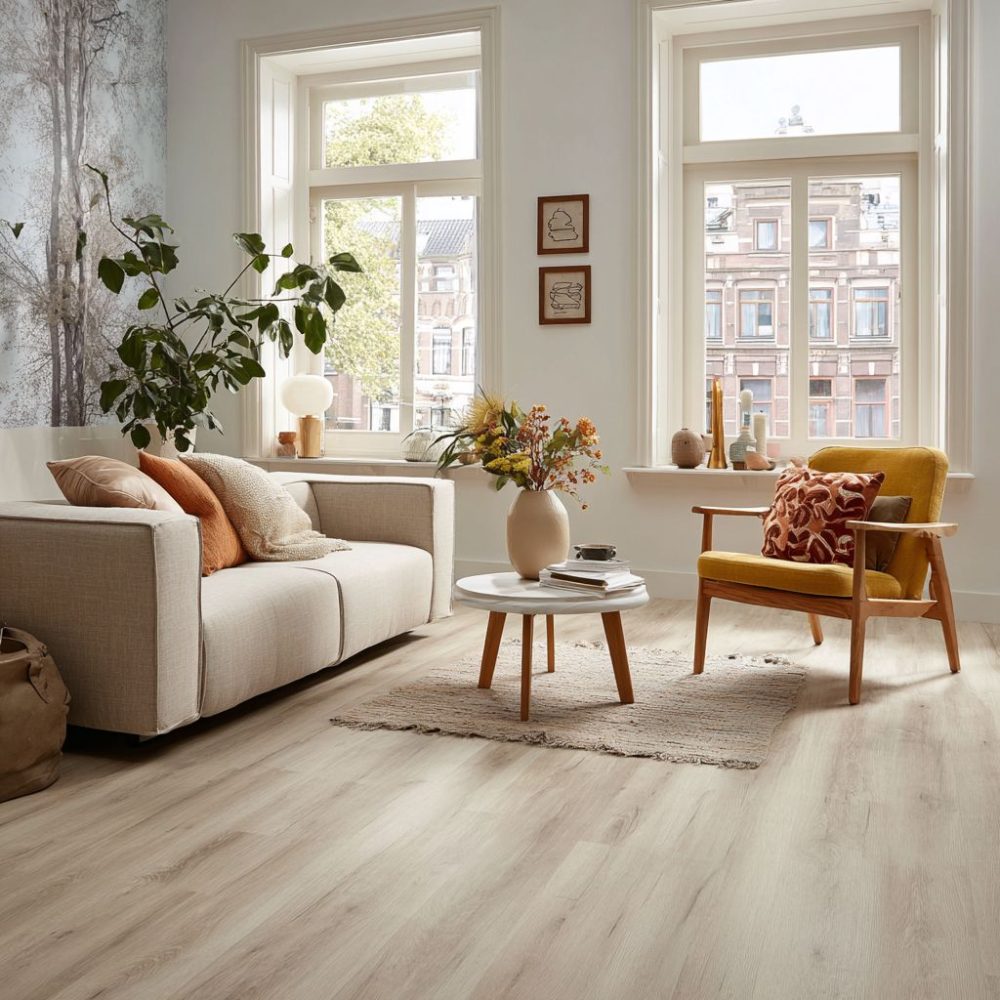 Klik PVC Vloer | Plank | Eiken Houtlook | 122x22,5 cm | 4 mm dik | Geschikt voor vloerverwarming | TV51