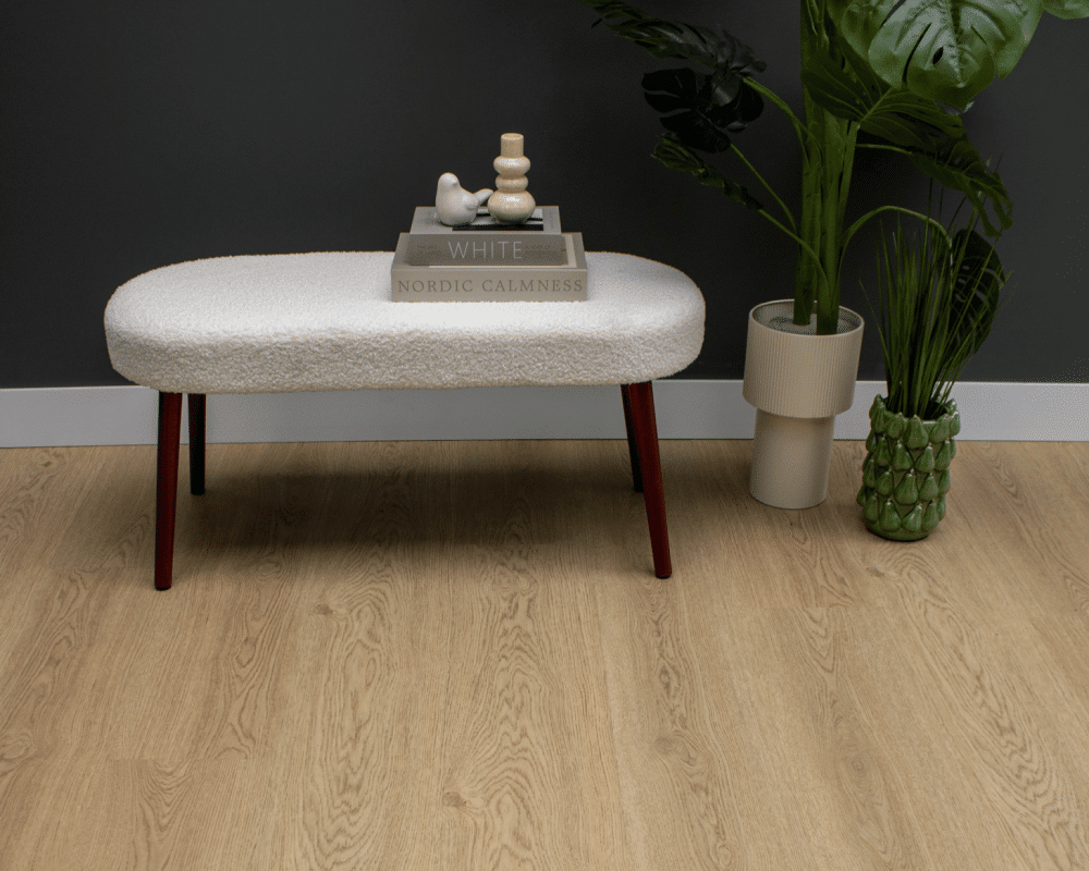 Lijm PVC Vloer | Plank | Eiken Houtlook | 150,5x23,5 cm | 3 mm dik | Geschikt voor vloerverwarming | recht