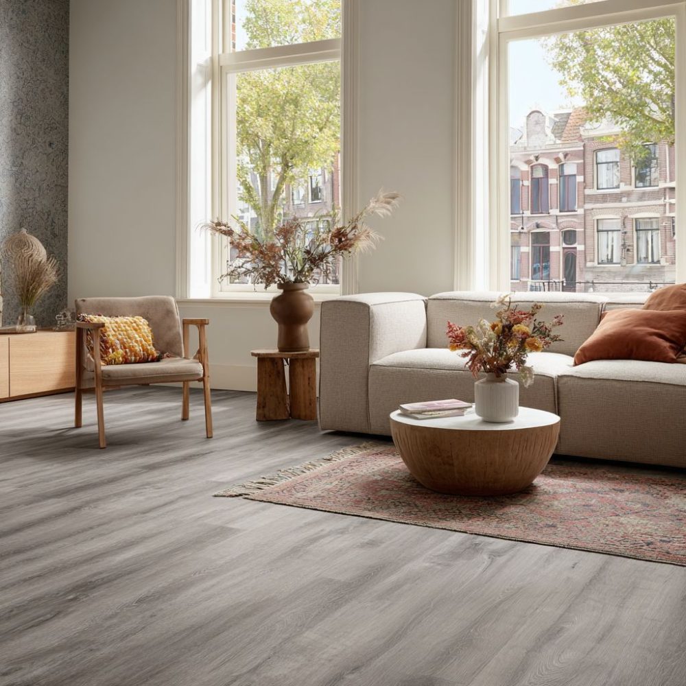 Lijm PVC Vloer | Plank | Eiken Houtlook | 122,9x23,8 cm | 3 mm dik | Geschikt voor vloerverwarming