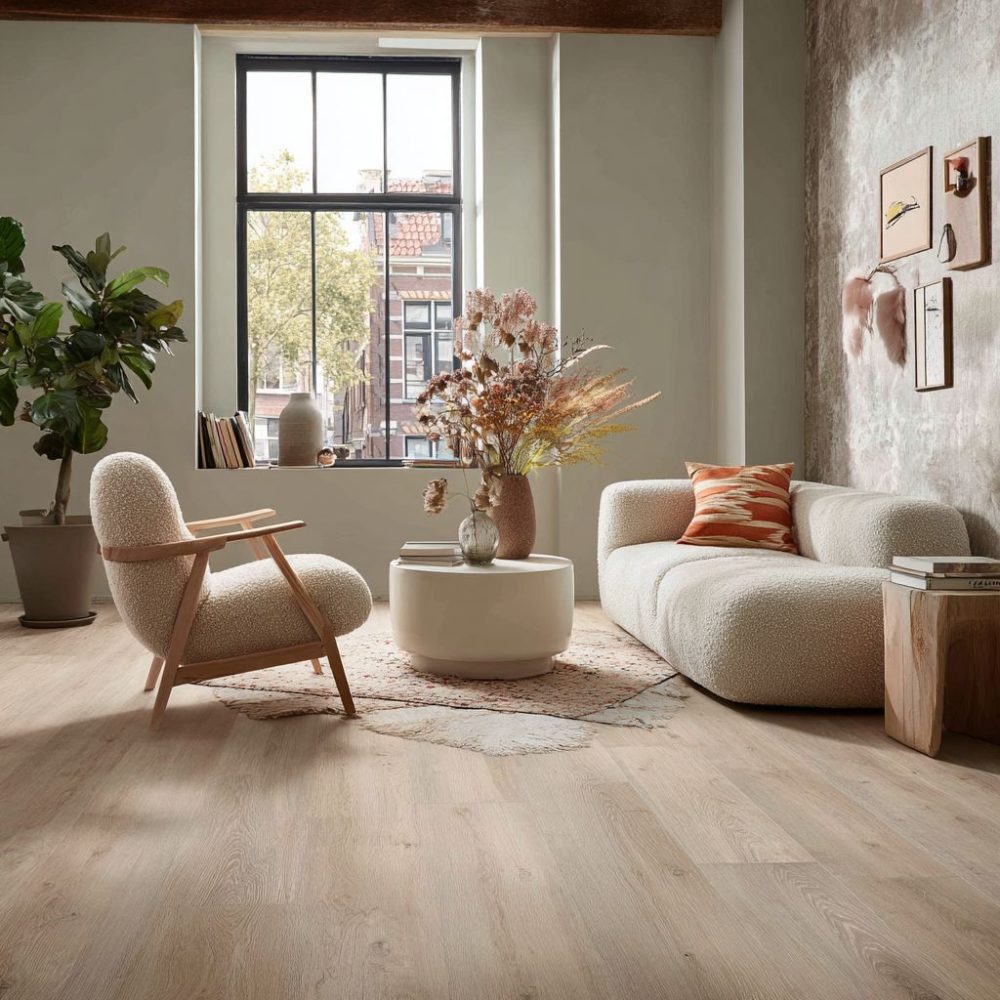 Klik PVC Vloer | Plank | Eiken Houtlook | 122x22,5 cm | 5 mm dik | Geschikt voor vloerverwarming | recht